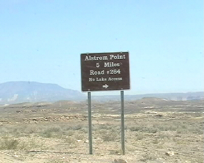 Sign to Alstrom Point
